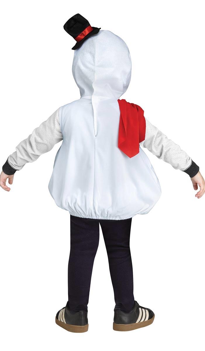 Rear view of infants Googly Eye Snowman Tunic by Fun World 7769 available here at Karnival Costumes online Christmas party shop