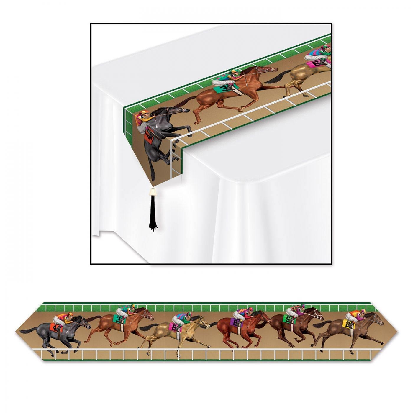 Horse Racing Table Runner 6ft x 11" by Beistle 59952 available in the UK here at Karnival Costumes online party shop