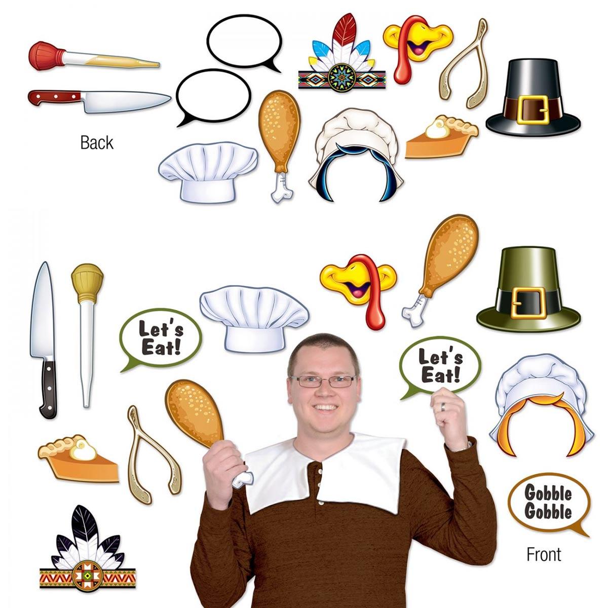 Thanksgiving Photo Booth Fun Signs by Beistle 90012 available in the UK here at Karnival Costumes online party shop