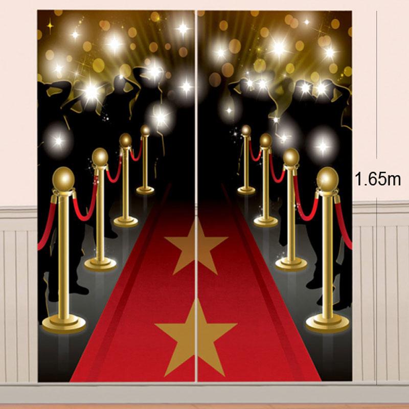 Hollywood Wall Decoration Kit 1.65m x 1.65m by Amscan 670143 available here at Karnival Costumes online party shop