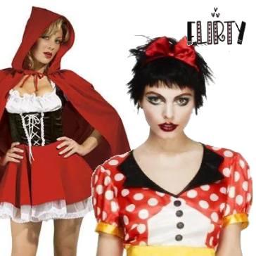 Flirty Storybook fancy dress costumes for adults. Good selection available here at Karnival Costumes online party shop