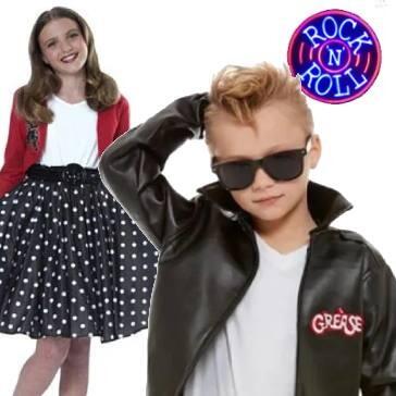 Rock and Roll fancy dress costumes and dress-up for boys and girls. Good selection available here at Karnival Costumes online party shop