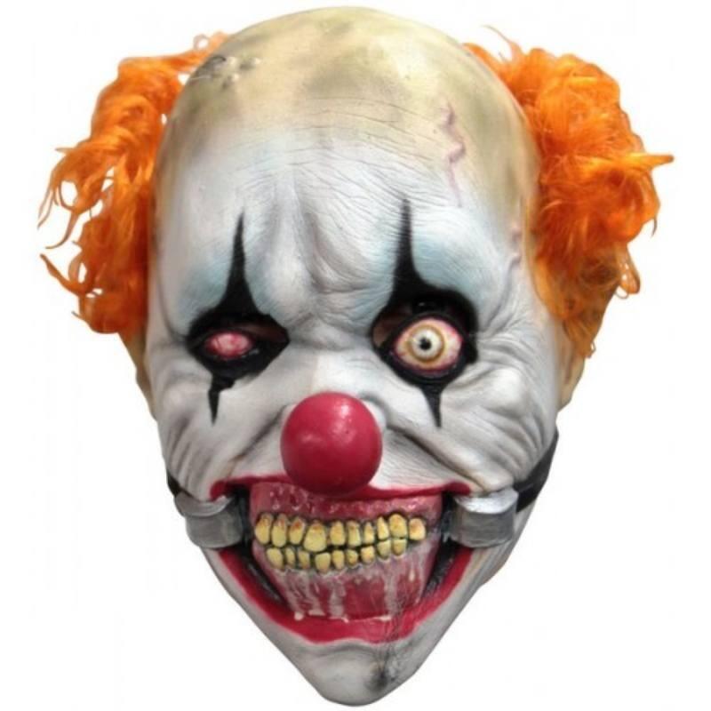 Smiling Horror Clown Mask in a Junior Size by Ghoulish Productions 25415 available here at Karnival Costumes onllne party shop