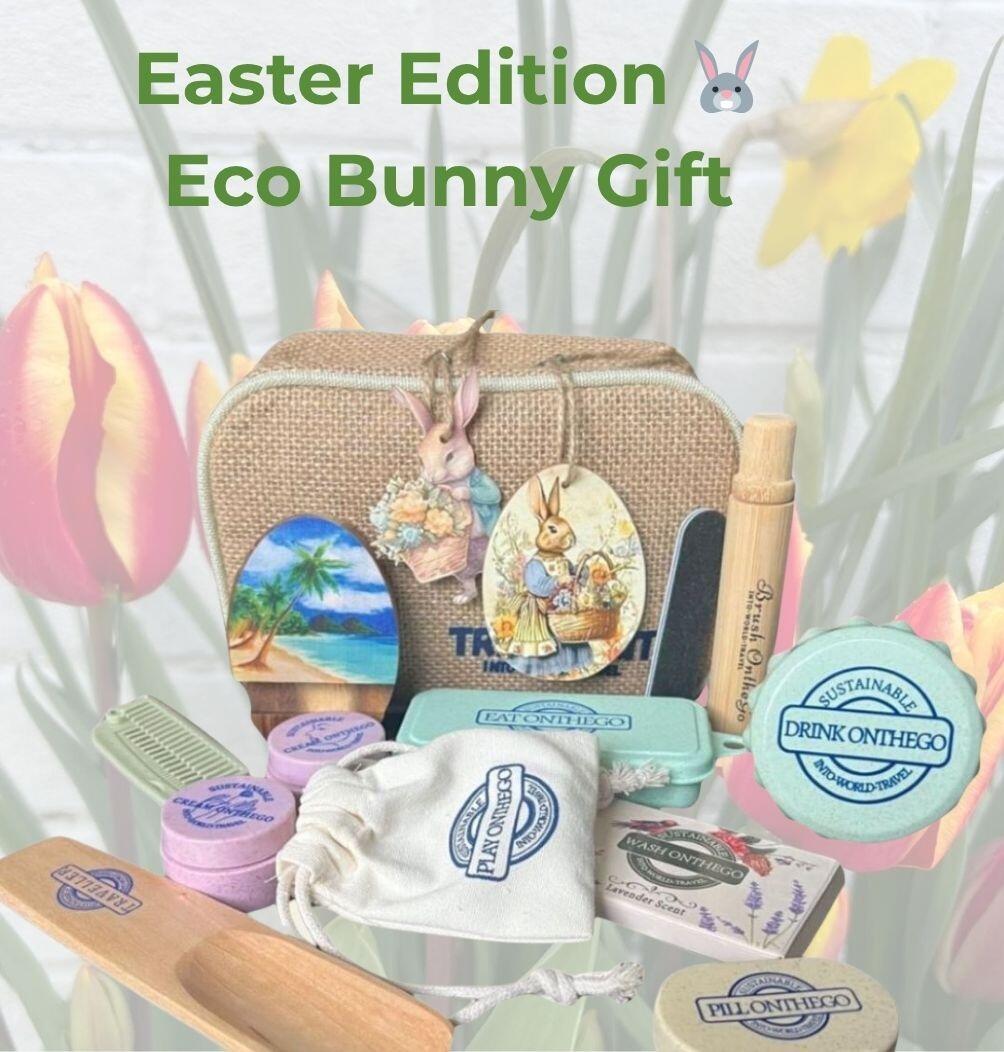 easter eco gift set red tulips sustainable spring gift