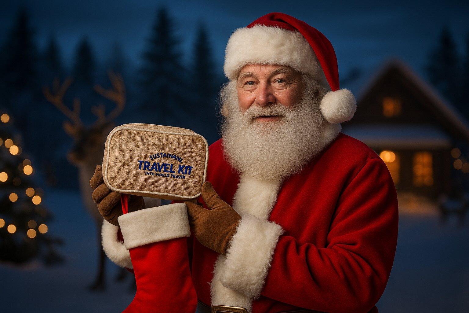 Santa is ready to deliver you Chirstmas travel Gift