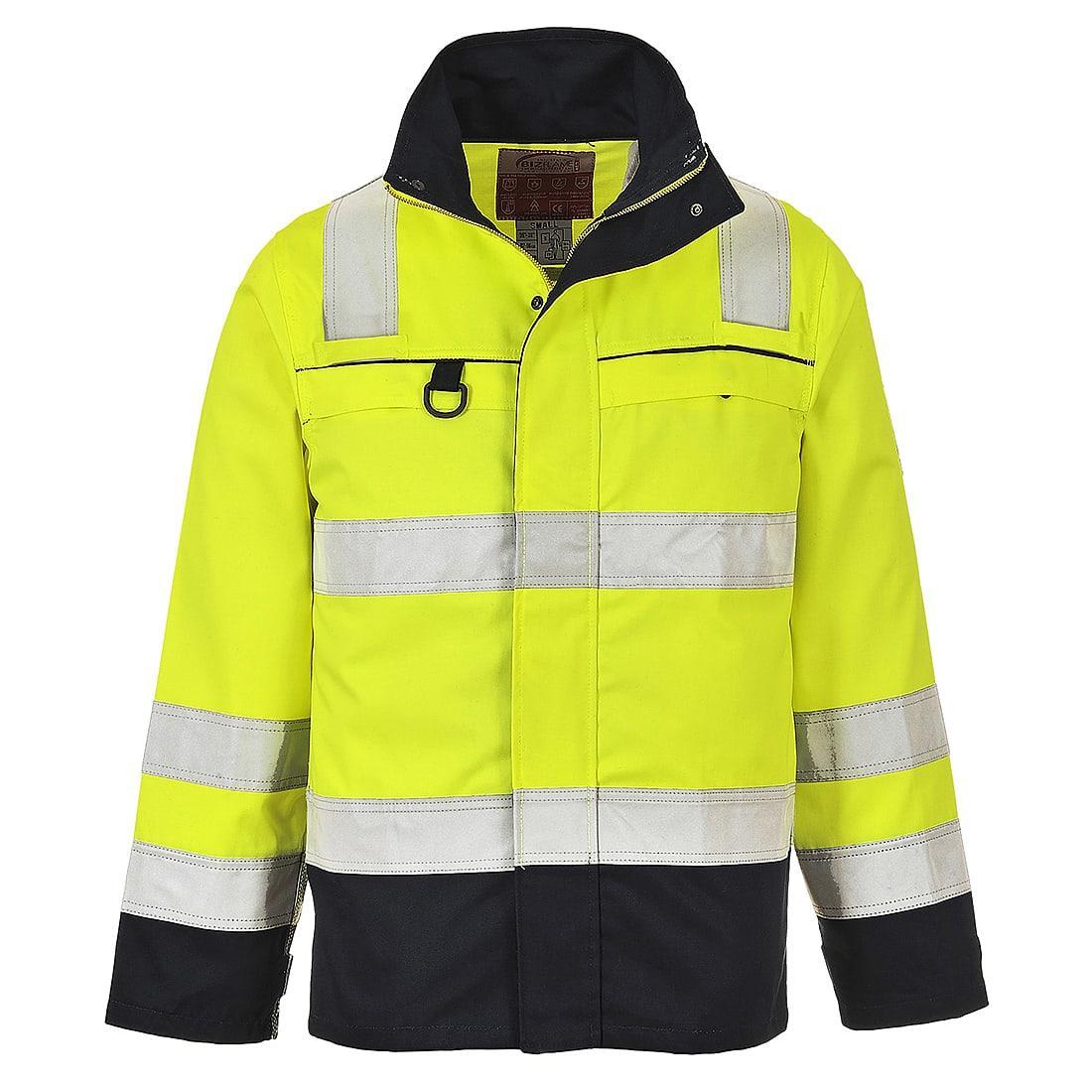 Portwest Hi-Viz Multi-Norm Jacket in Yellow / Navy (Product Code: FR61)