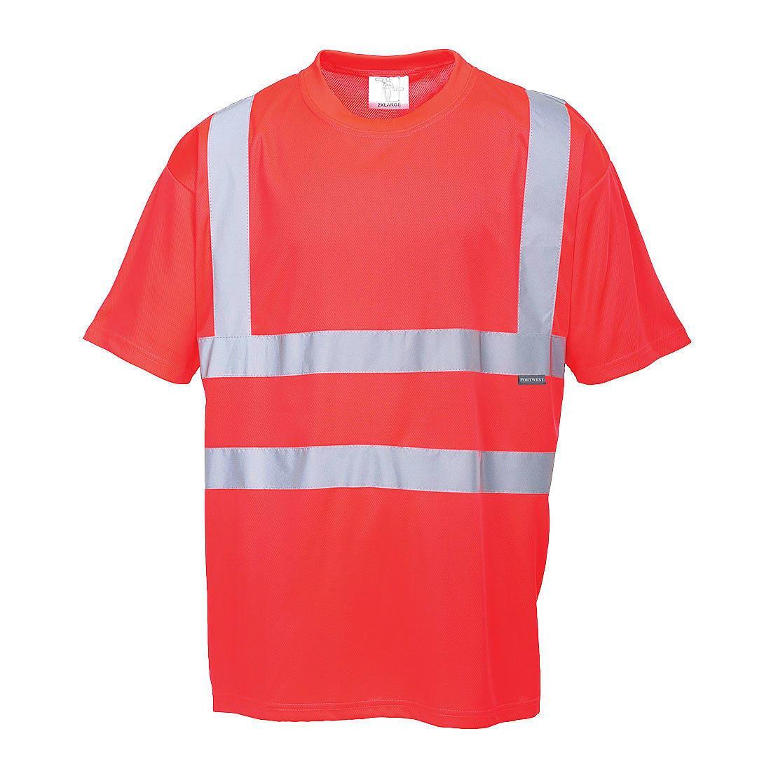 Portwest Hi-Viz T-Shirt in Red (Product Code: S478)