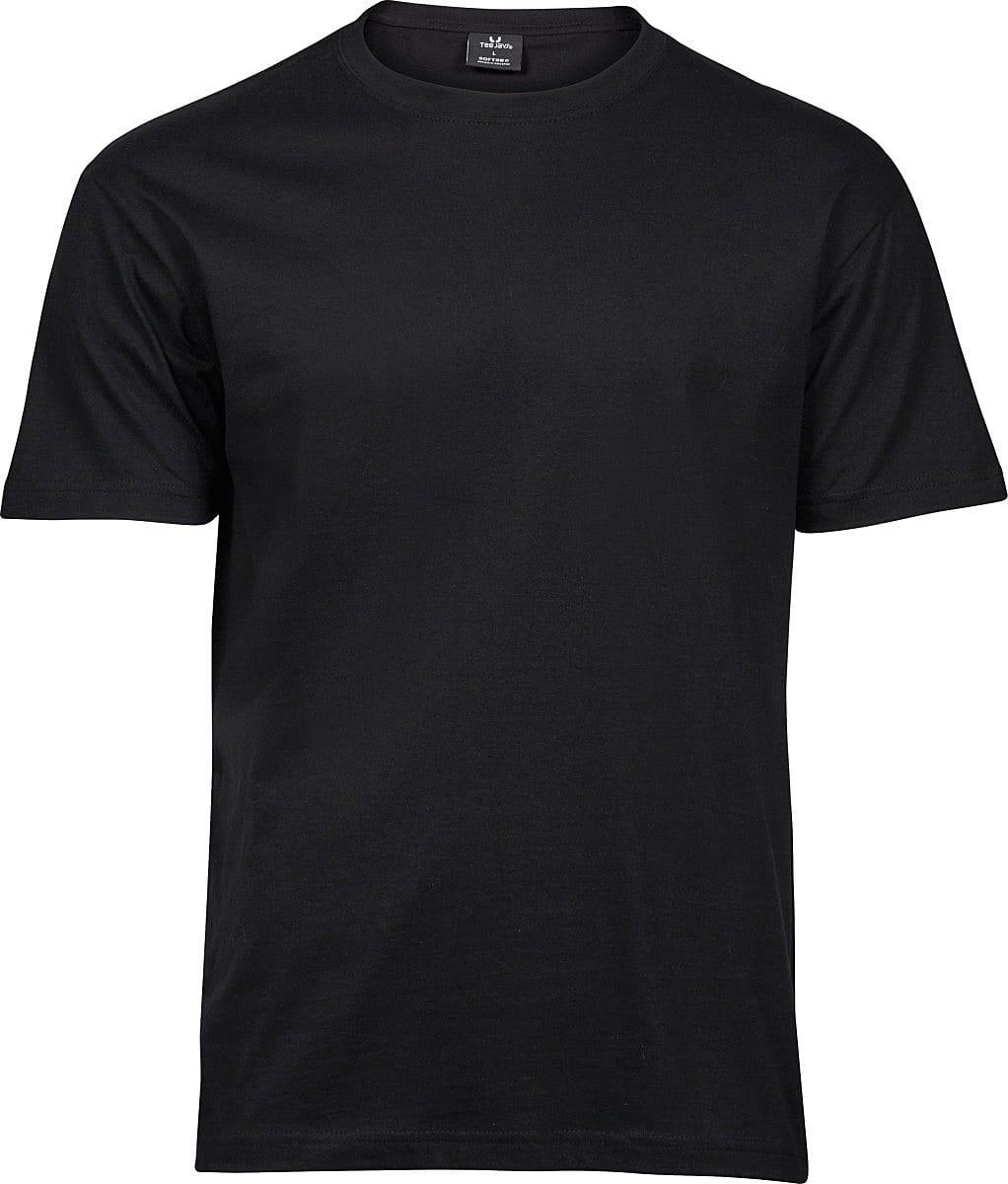 Tee Jays Mens Sof-Tee T-Shirt in Black (Product Code: TJ8000)
