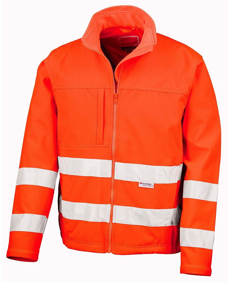 Result Safeguard Softshell Jacket in Hi-Viz Orange (Product Code: R117X)