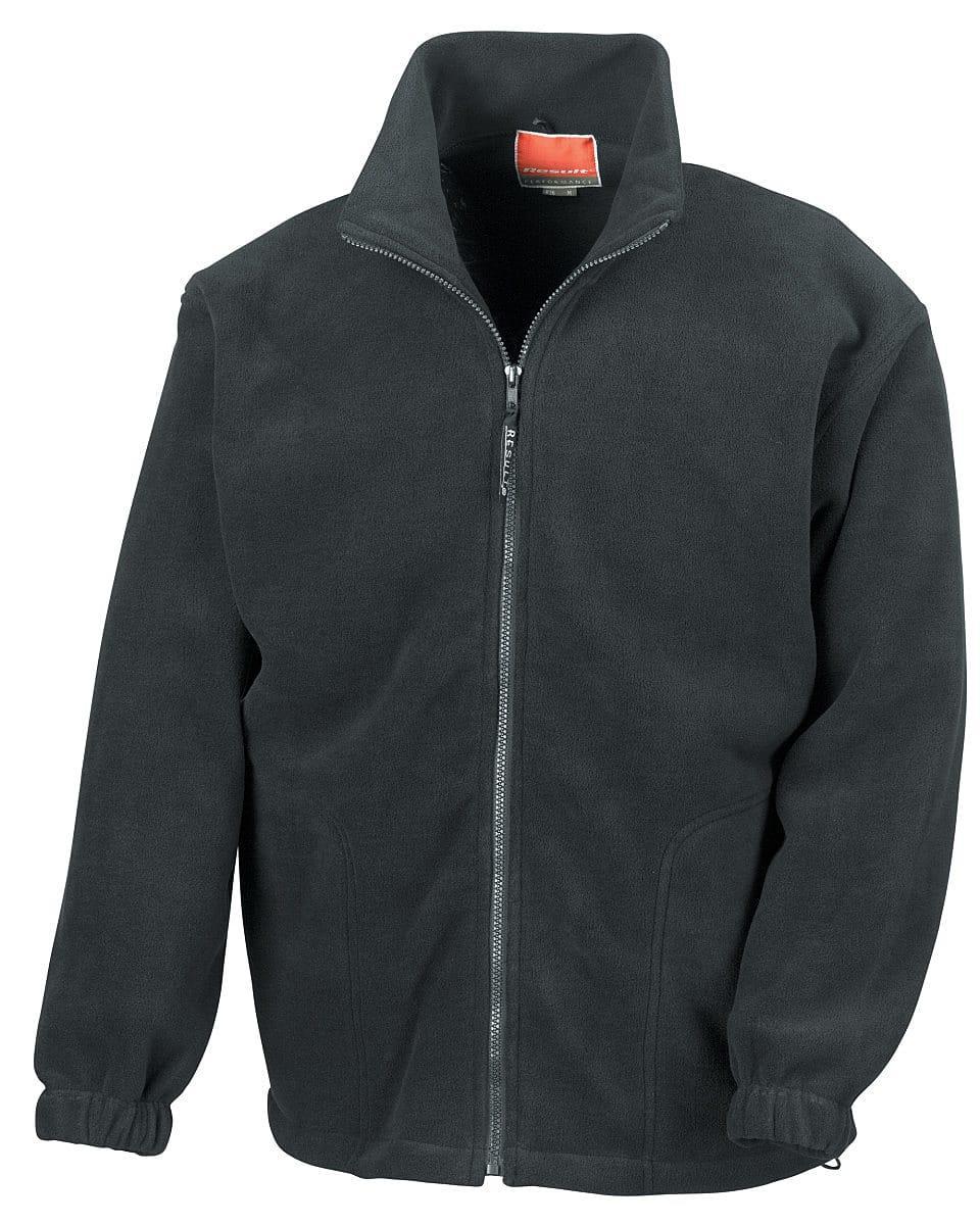 Result Full-Zip Active Fleece Jacket in Black (Product Code: R36X)