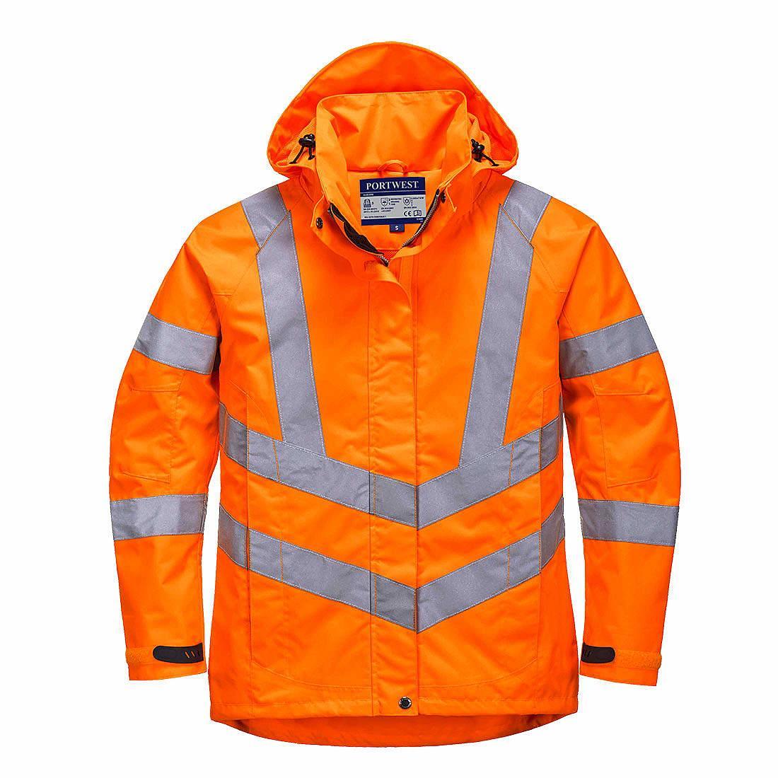 Portwest Womens Hi-Viz Breathable Jacket in Orange (Product Code: LW70)