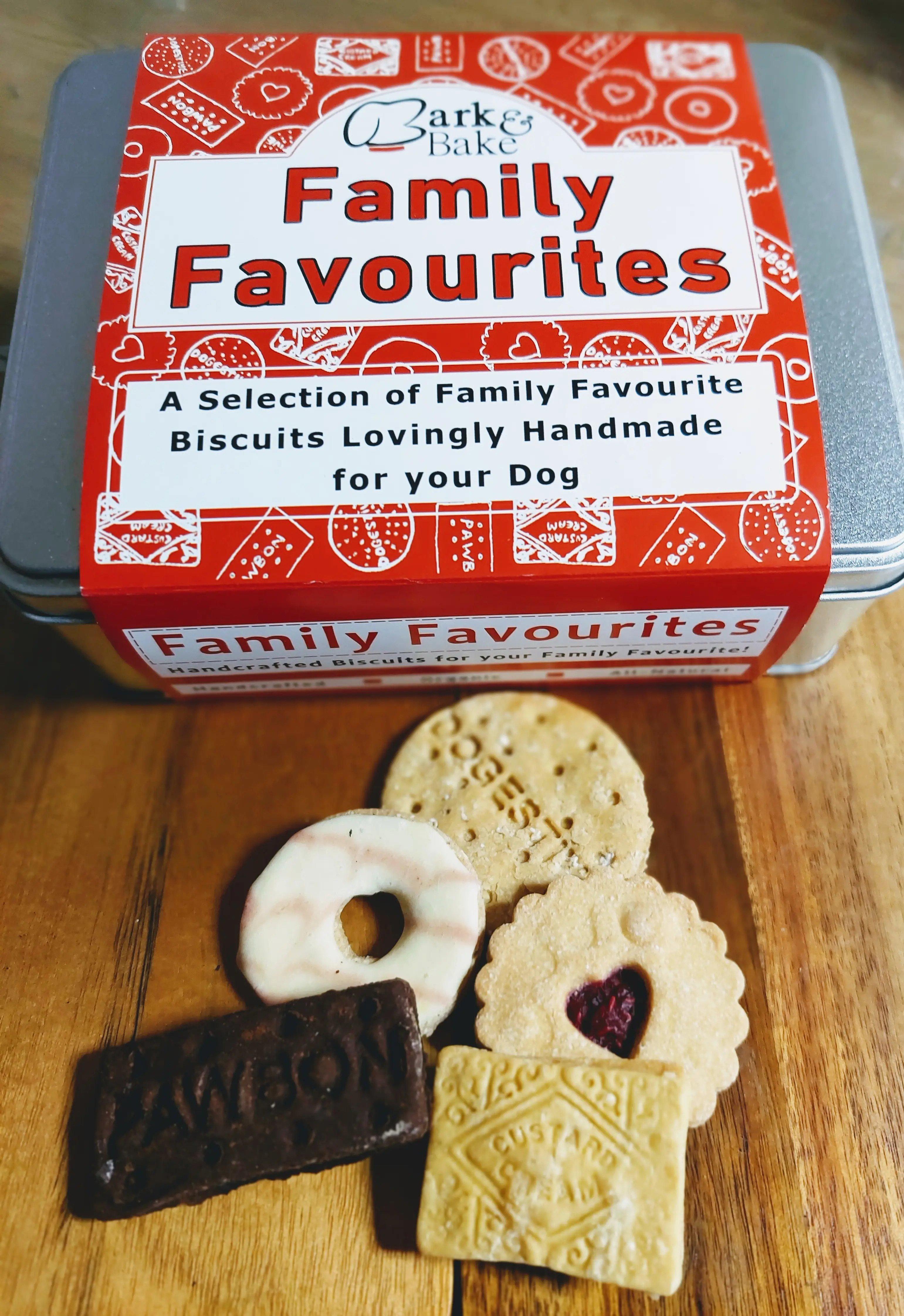  Family Favourites Dog Friendly Biscuits Tin