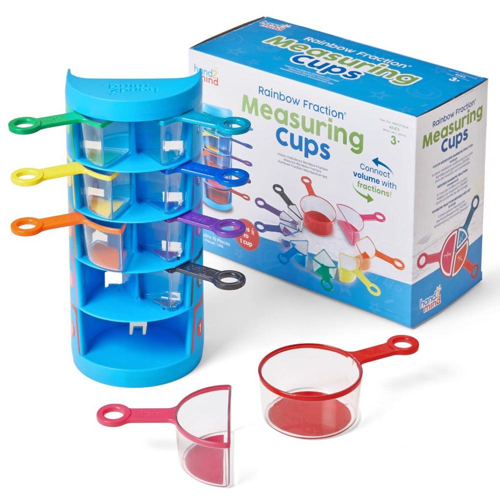 Learning Resources Hand Mind Rainbow Fraction Measuring Cups Set Of