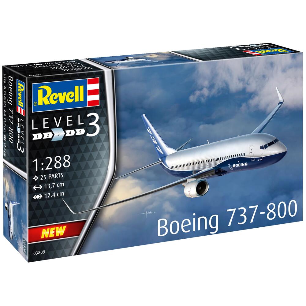 Revell Boeing 737-800 Aircraft Model Kit Scale 1/288 03809