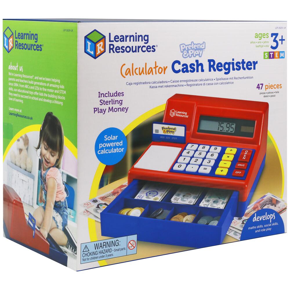 Learning Resources Pretend & Play Calculator Cash Register (UK Money) LSP2629UK