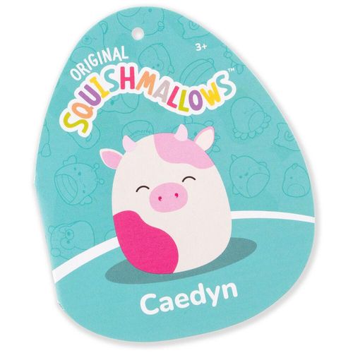 Squishmallows Caedyn The Pink Spotted Cow 16 Inch Soft Toy