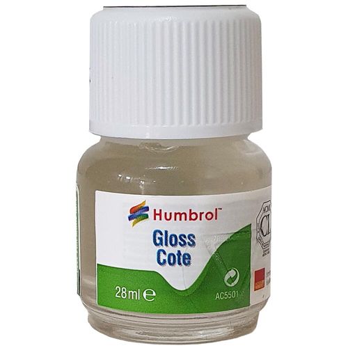 Humbrol Gloss Cote Clear Solvent Based Varnish 28ml AAC5500