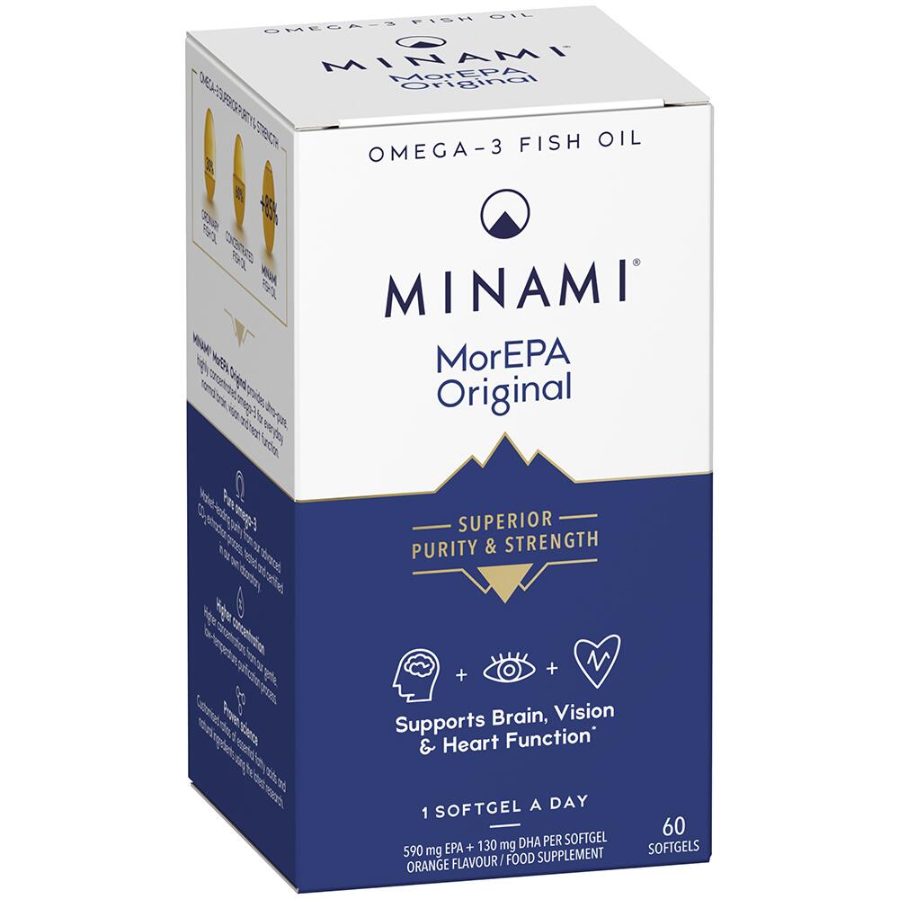 MINAMI Omega-3 Fish Oil MorEPA Original 60 Softgels 12555502