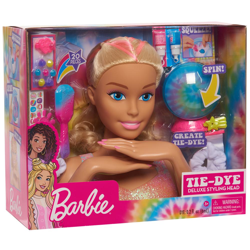 Barbie Deluxe Blonde Tie-Dye Styling Head