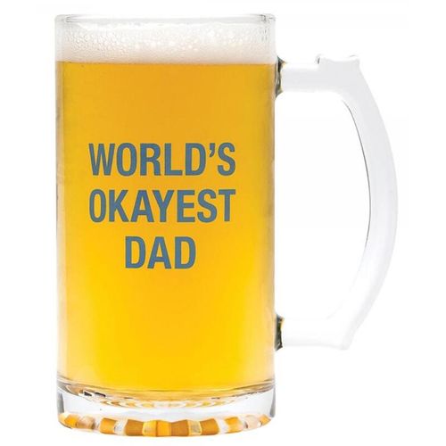 About Face Worlds Okayest Dad 450ml Beer Mug 121800