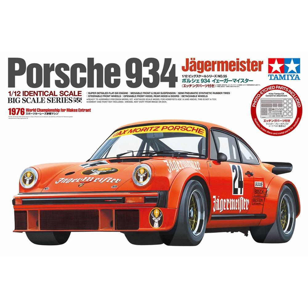 Tamiya Big Scale Series Porsche 934 "Jägermeister" Car Model Kit (Scale