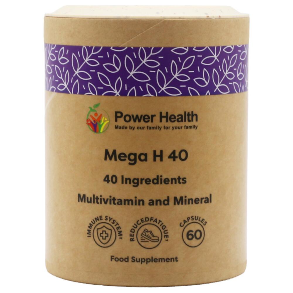 Power Health Mega H40 Multi Vitamin & Mineral 60 CAPSULES PMH40-2
