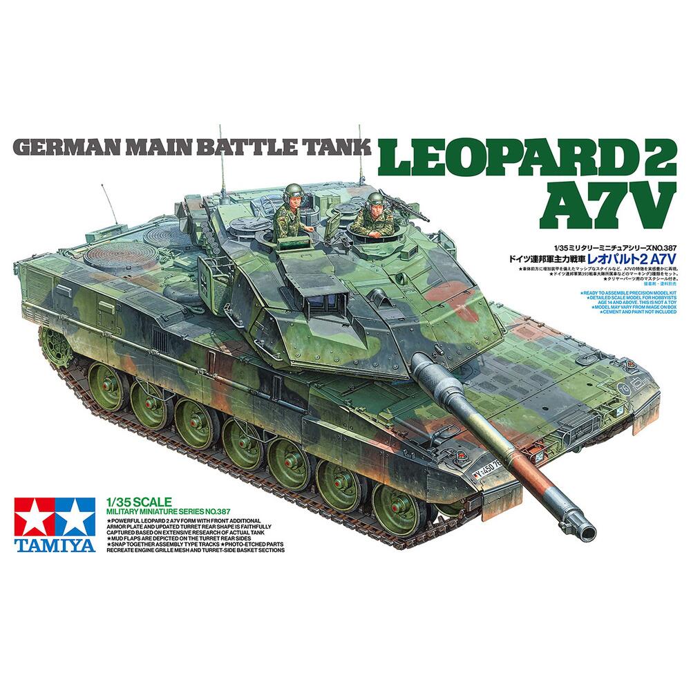 Tamiya Leopard 2 A7V Model Kit Scale 1/35 35387