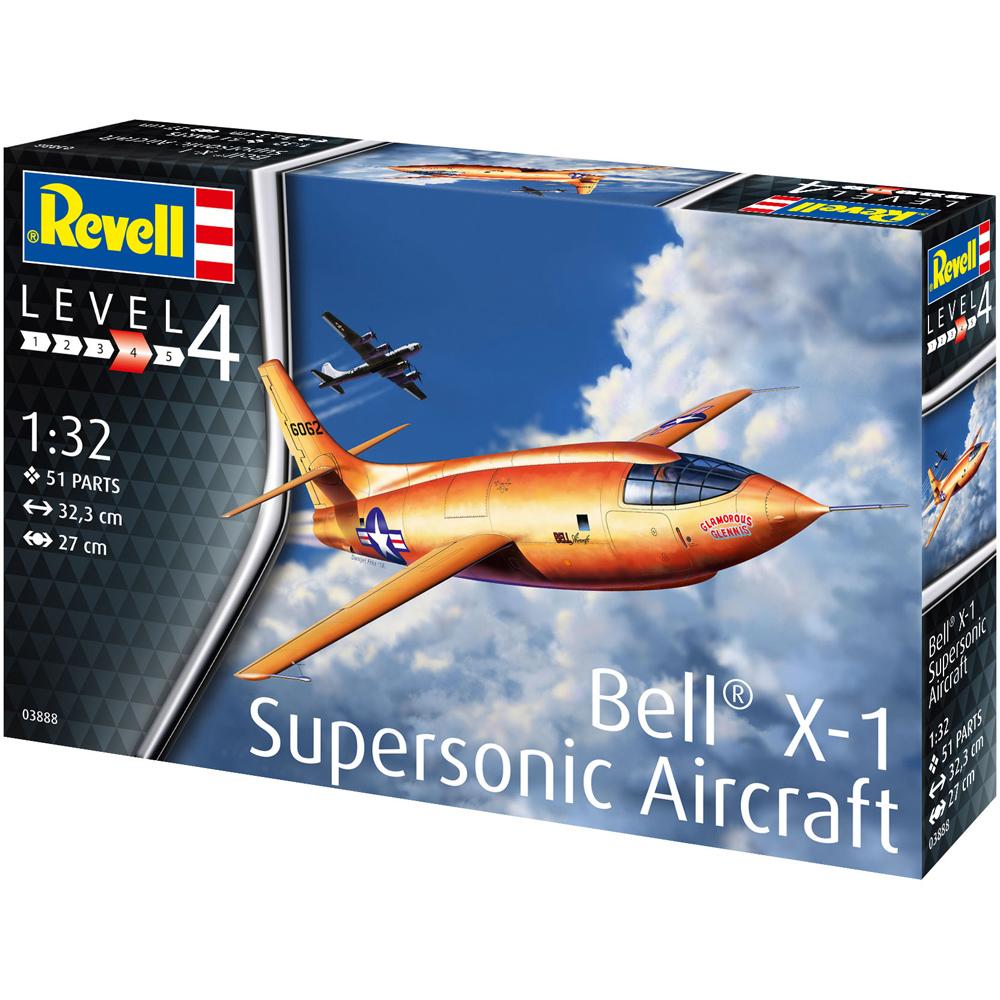 Revell Bell X 1 Supersonic Aircraft Plane Model Kit Level 4 Scale 132