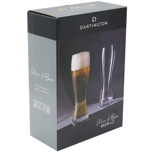 Dartington Crystal Wine & Bar Beer Glasses 395ml Set of 2 WB431/P