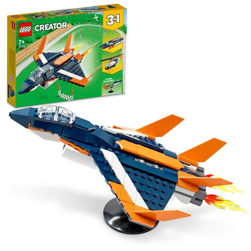 LEGO Creator Supersonic Jet 3-in-1 Building Set 31126