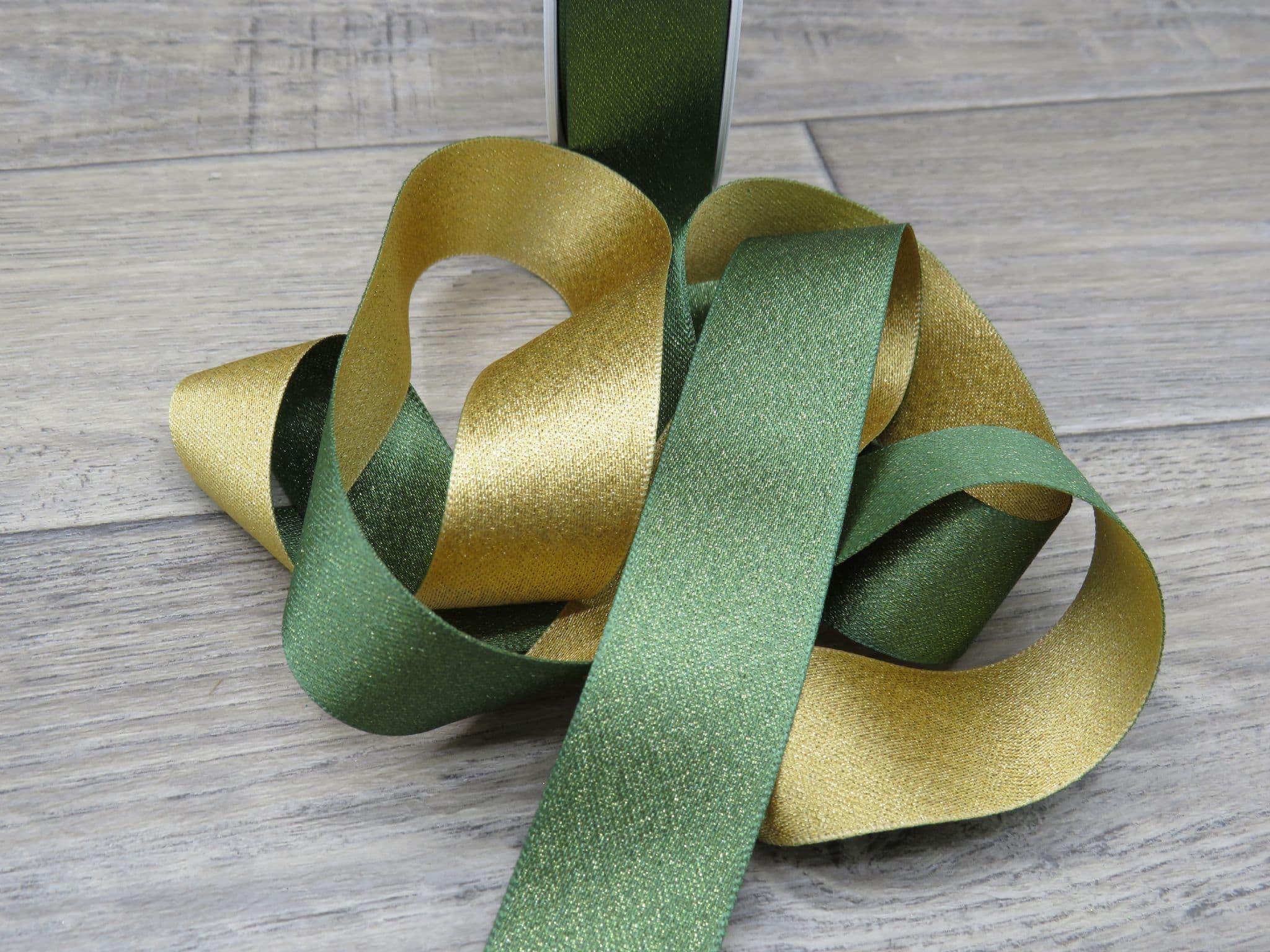 Berisfords 25mm Honey Gold Jewel Christmas Ribbon In 6 Festive Colours