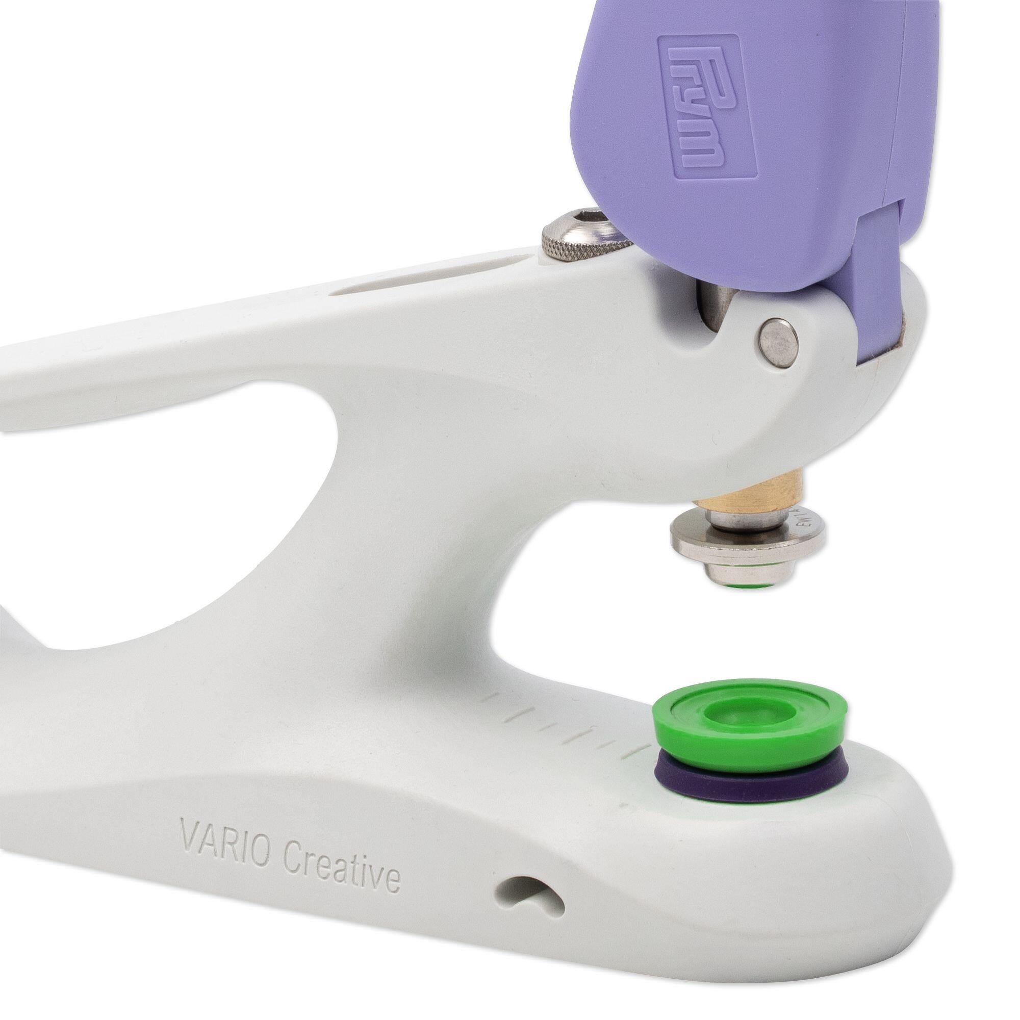 Prym Vario Creative tool with Eyelet tool set shown