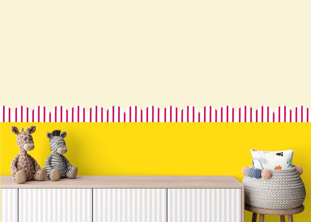 Stick on scallop border