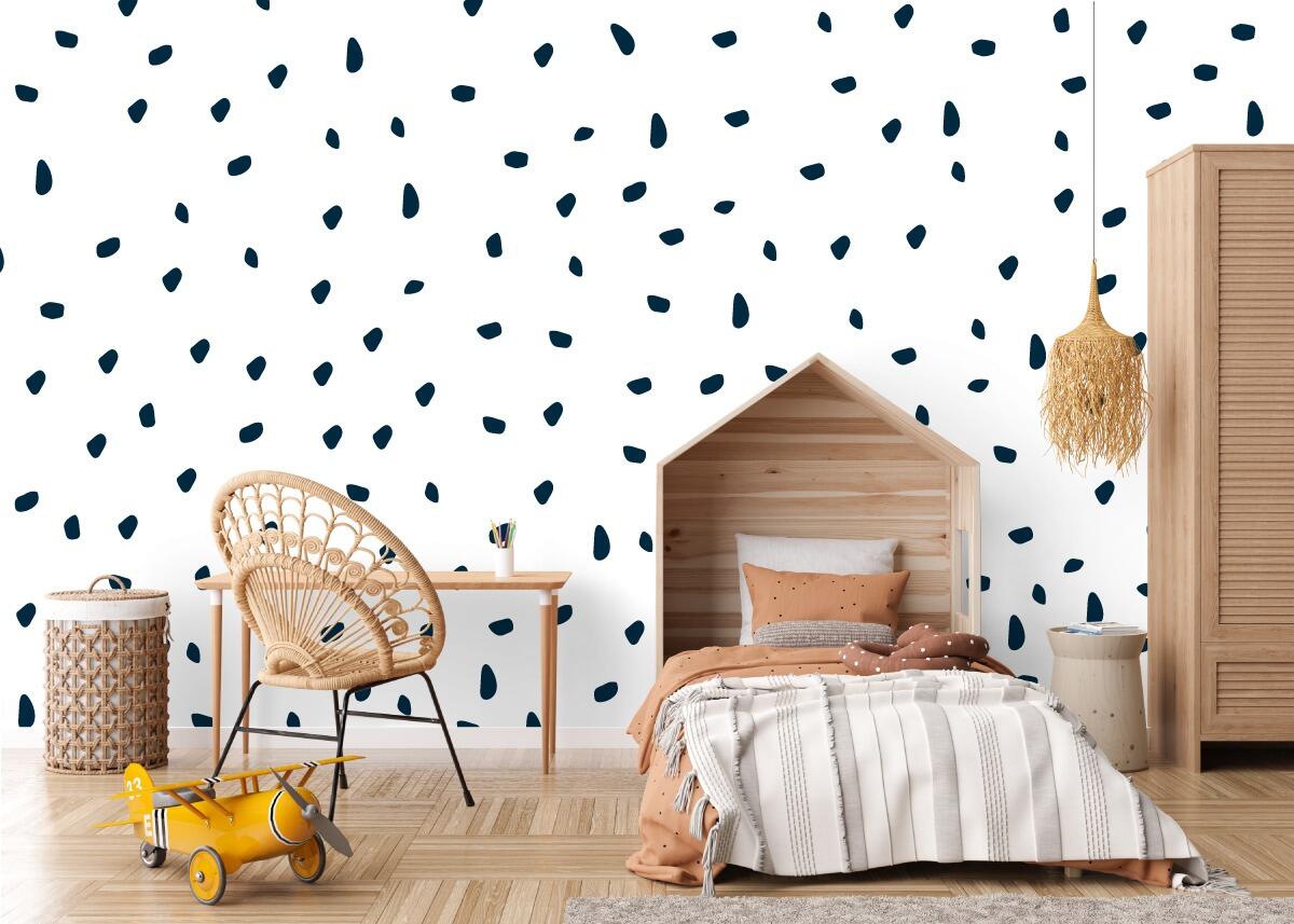Polka dot wall stickers for a child's nursery or bedroom decor