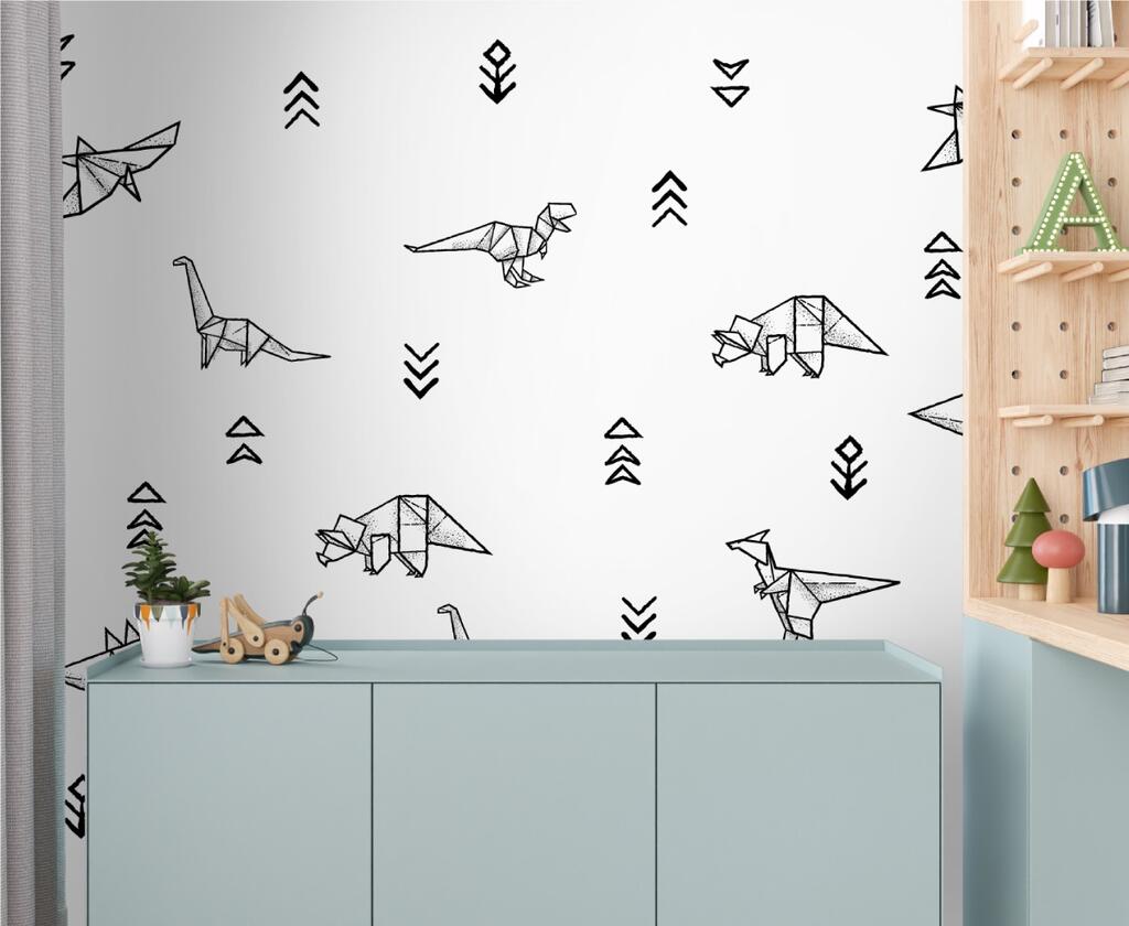 Unleash the Jurassic Vibes with Our Dinosaur Decal Collection: Transform Their Space into a Dinosaur Landscape!