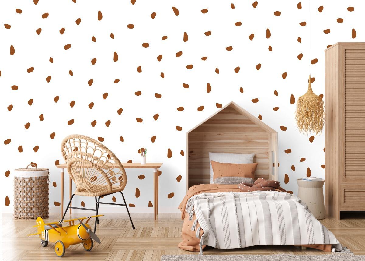 Polka dot wall stickers for a child's nursery or bedroom decor