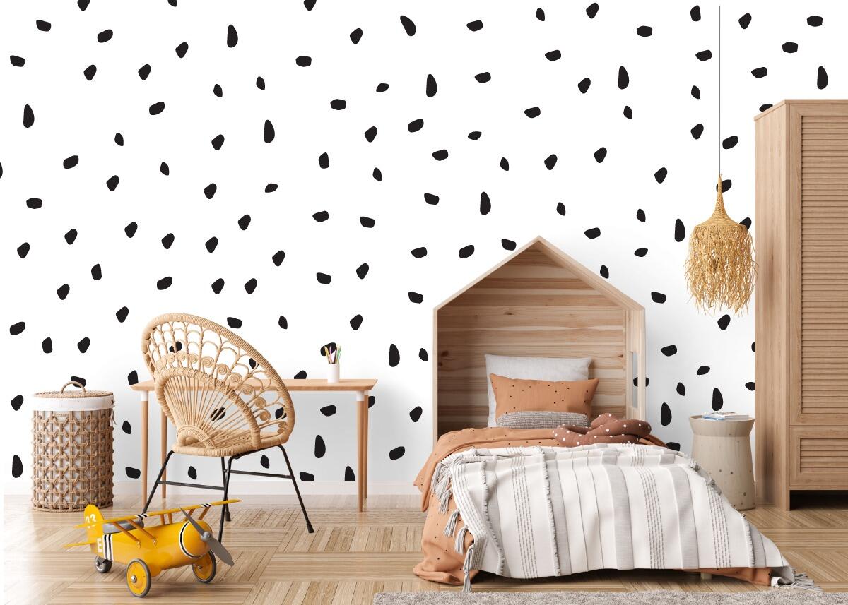 Polka dot wall stickers for a child's nursery or bedroom decor