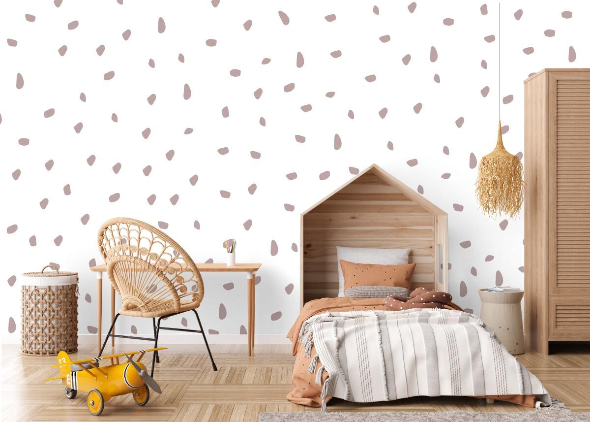 Polka dot wall stickers for a child's nursery or bedroom decor