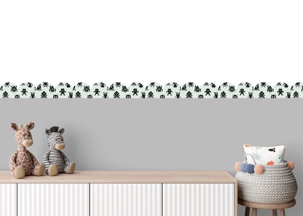 Stick on scallop border