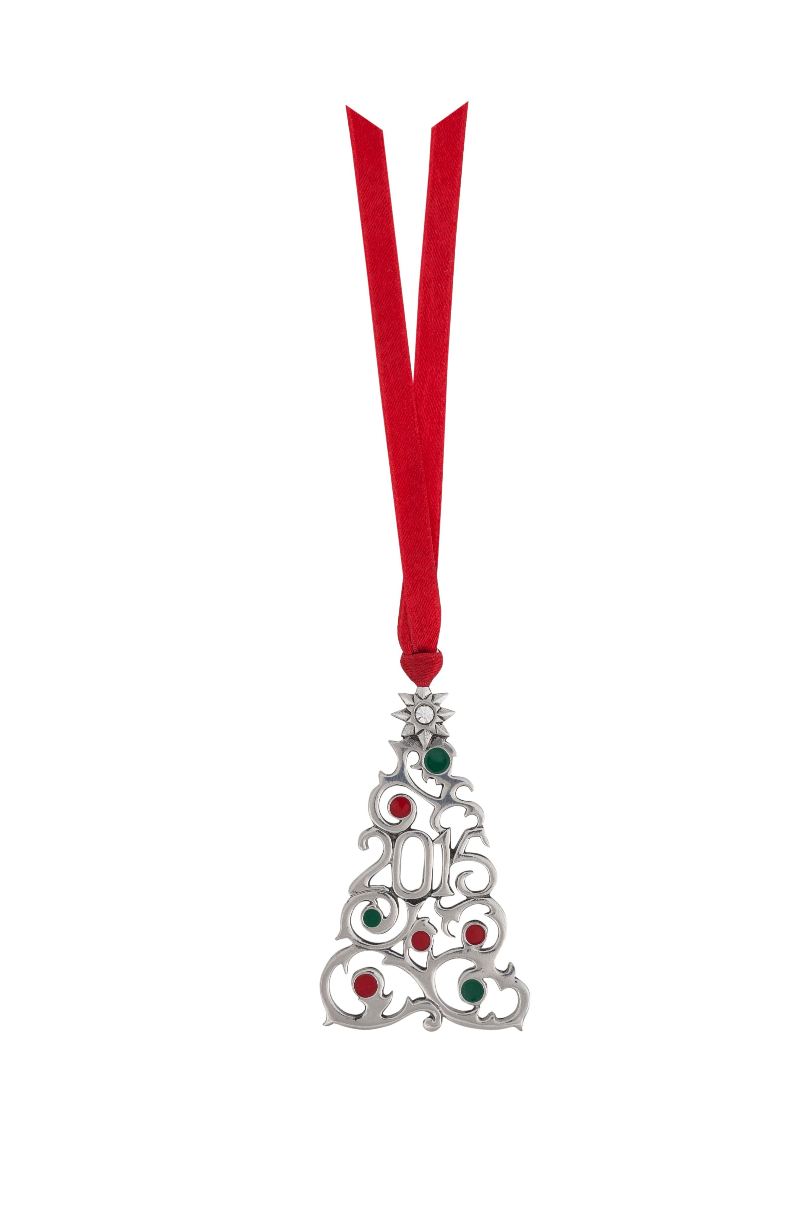 2015 Pewter Christmas Tree Ornament