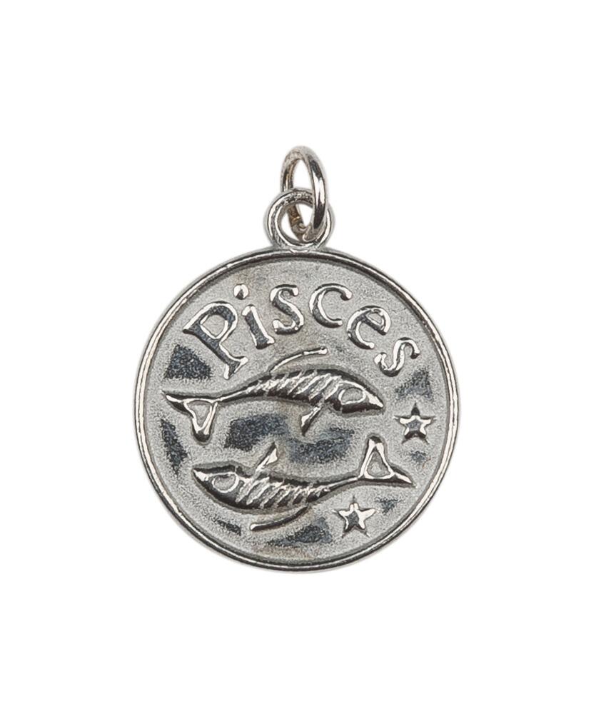 Pisces charm in pewter