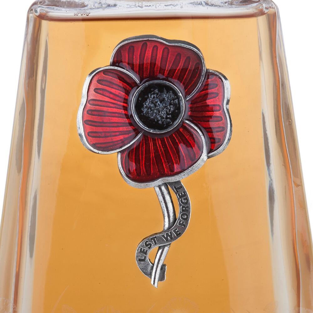 A pewter Poppy Badge enamelled