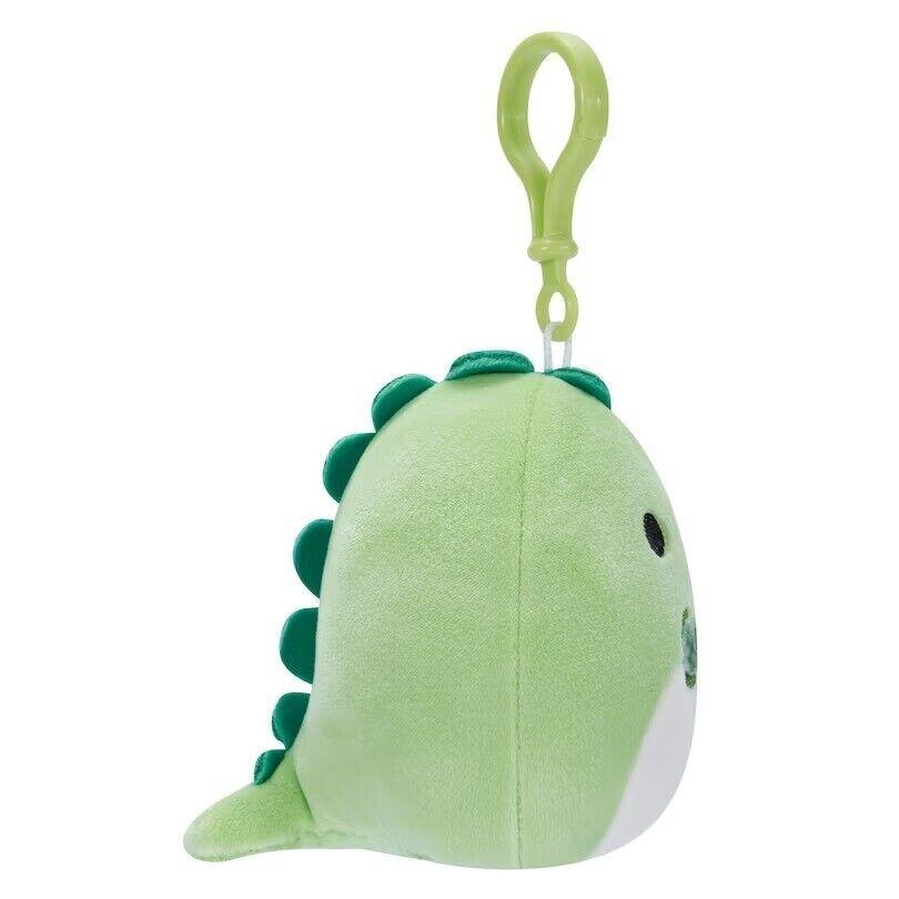 Squishmallows In Clip On Plush Danny The Green Dino Top Pick Toys