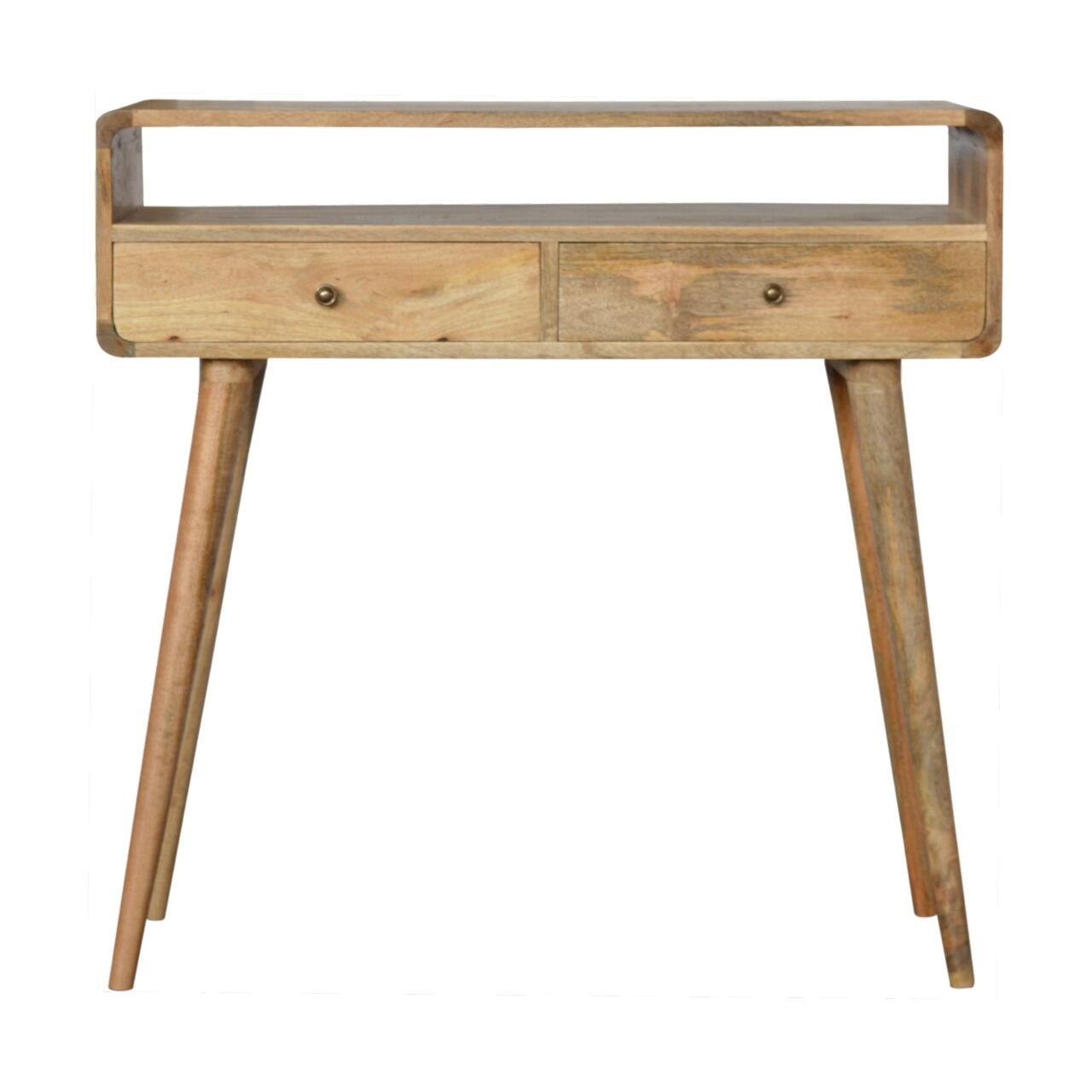 wooden console table