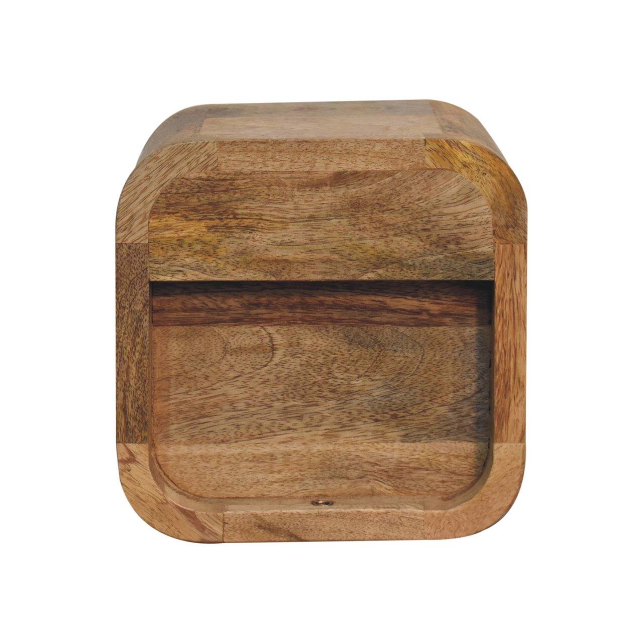 solid wood bedside table