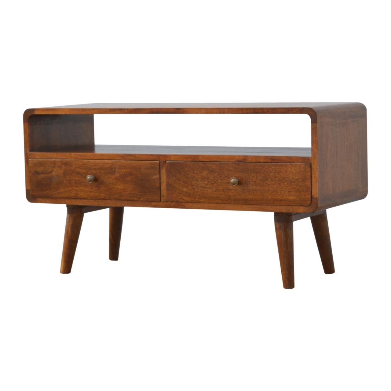 natural wood TV stand
