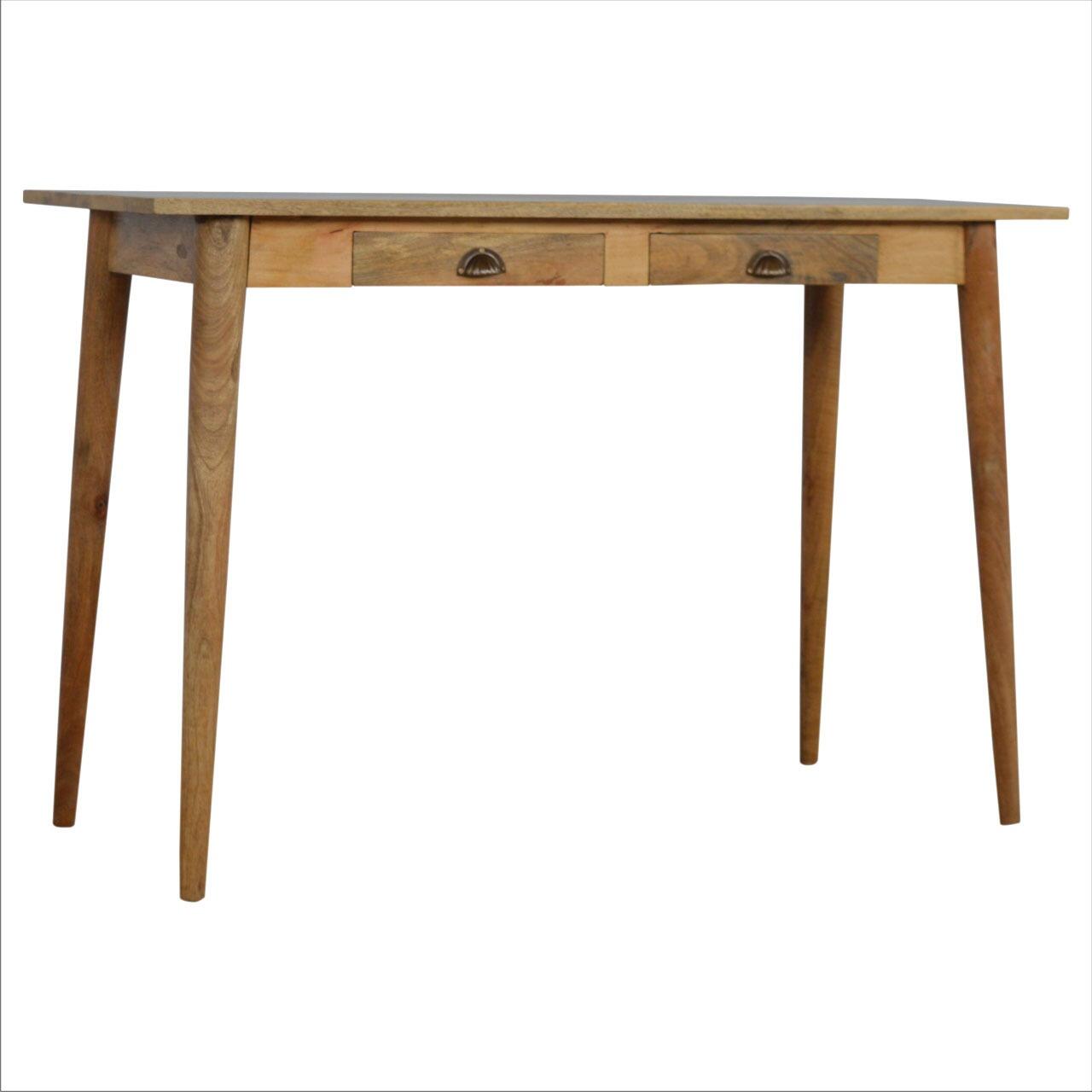 minimalist oak desk