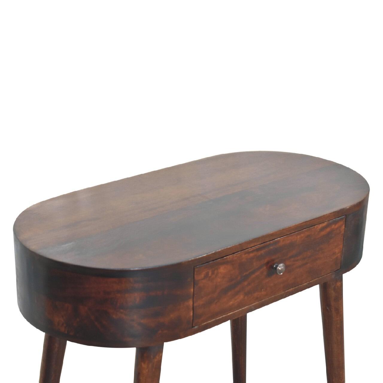 rounded edge console table