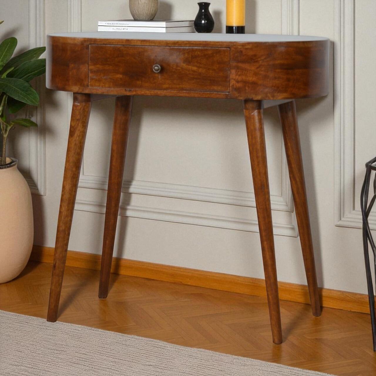 wooden console table
