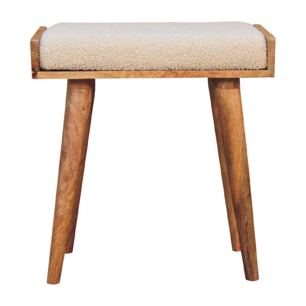 boucle footstool